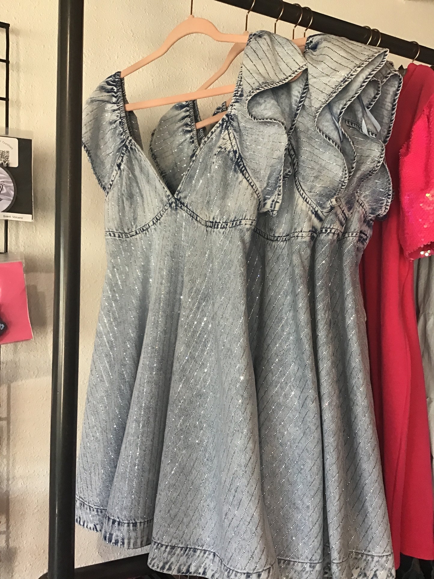 Rhinestone Jean Dress