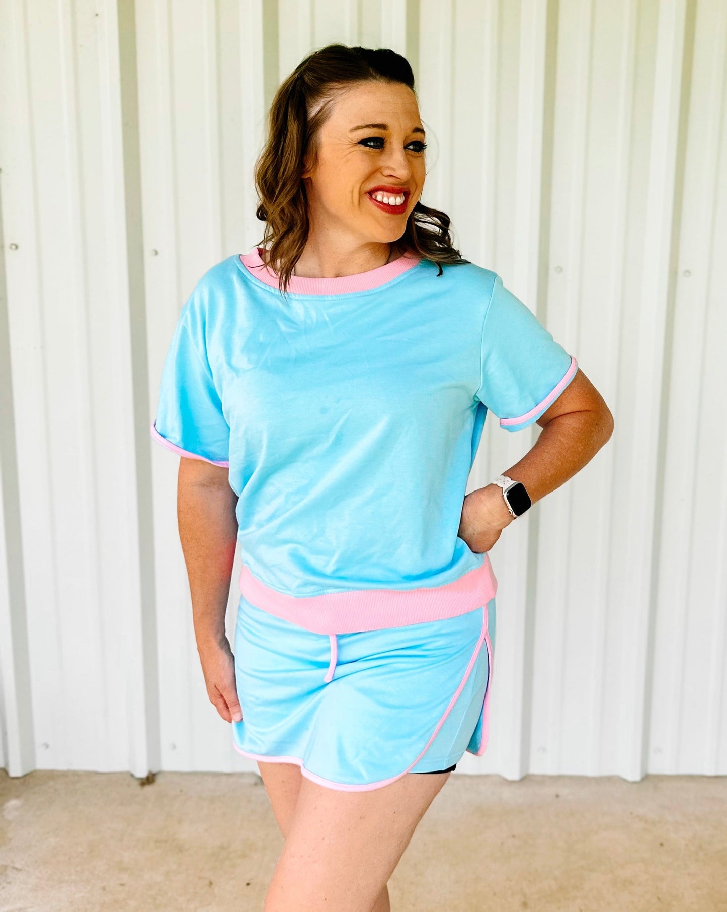 COLORBLOCK SKORT SET