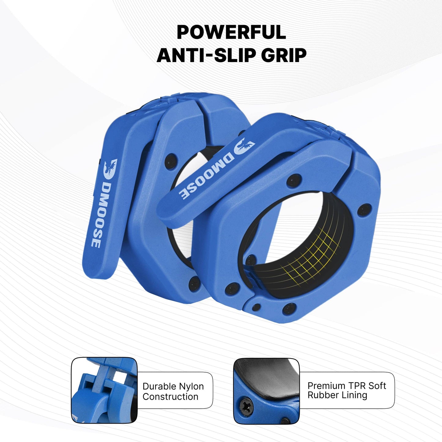 Barbell Clamps: Blue / Non Magnetic