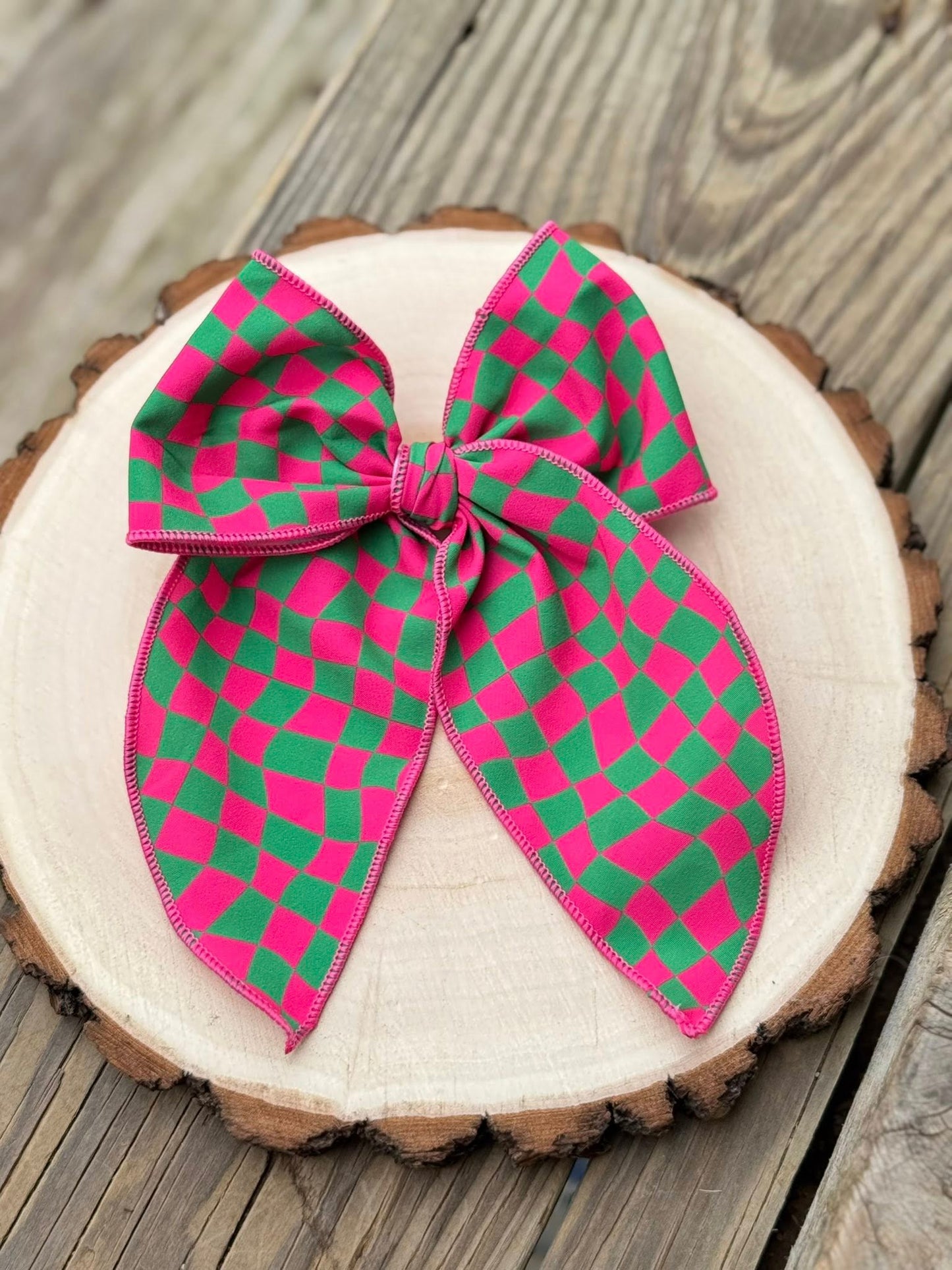 Checkered Long Bow