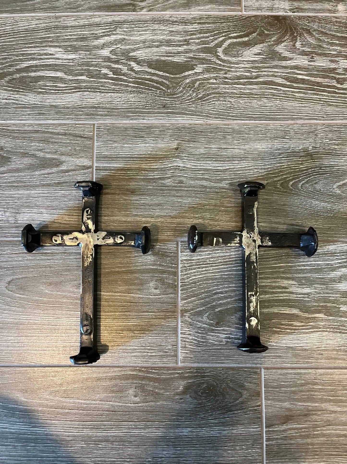 Railroad Spike Cross