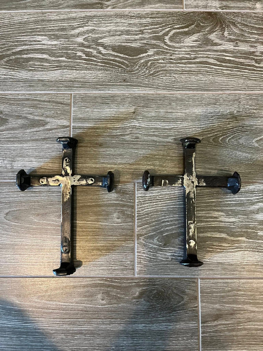 Railroad Spike Cross