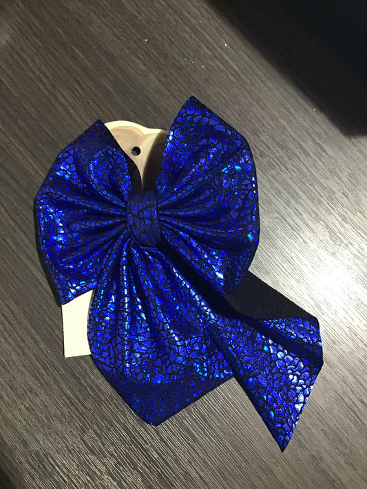 Blue Fabric Bow