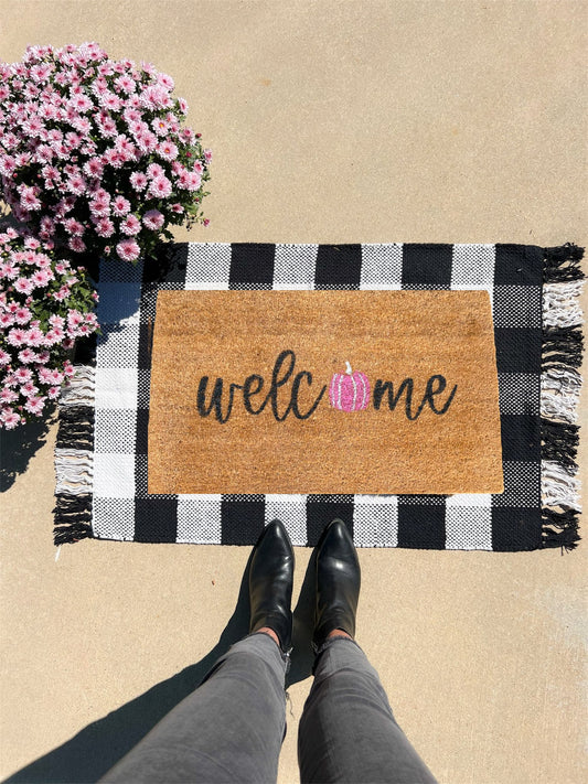 Welcome Pink Pumpkin