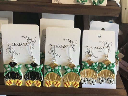 Mama Sports Bun Earrings