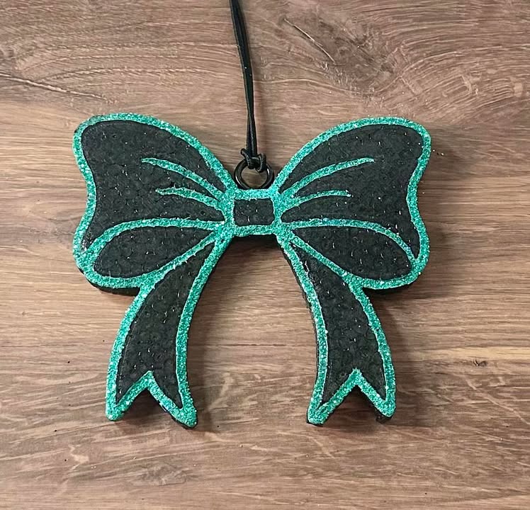 Blk/Teal Bow- Black Ice