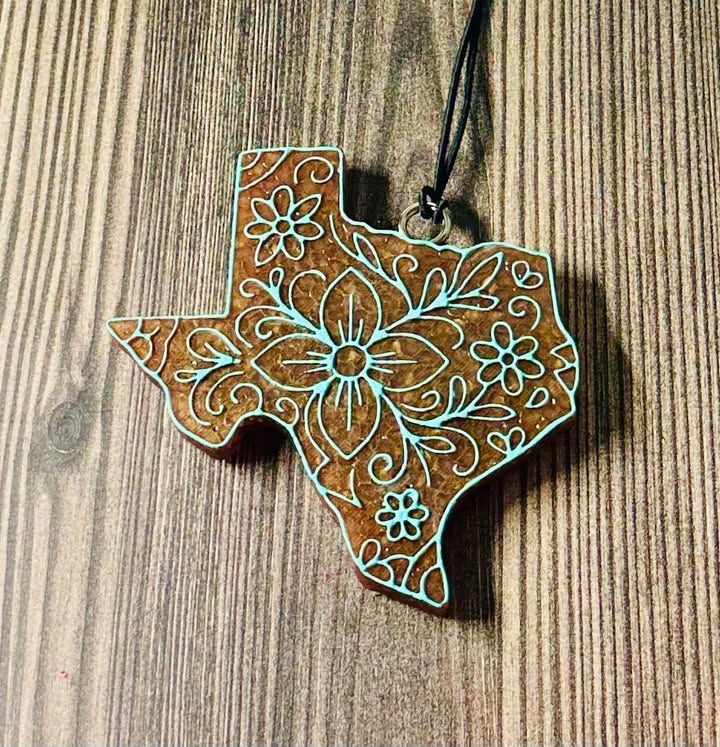 Floral TX- Leather