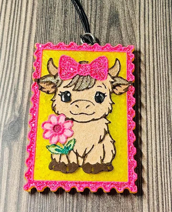Highland Cow Frame- Luxe