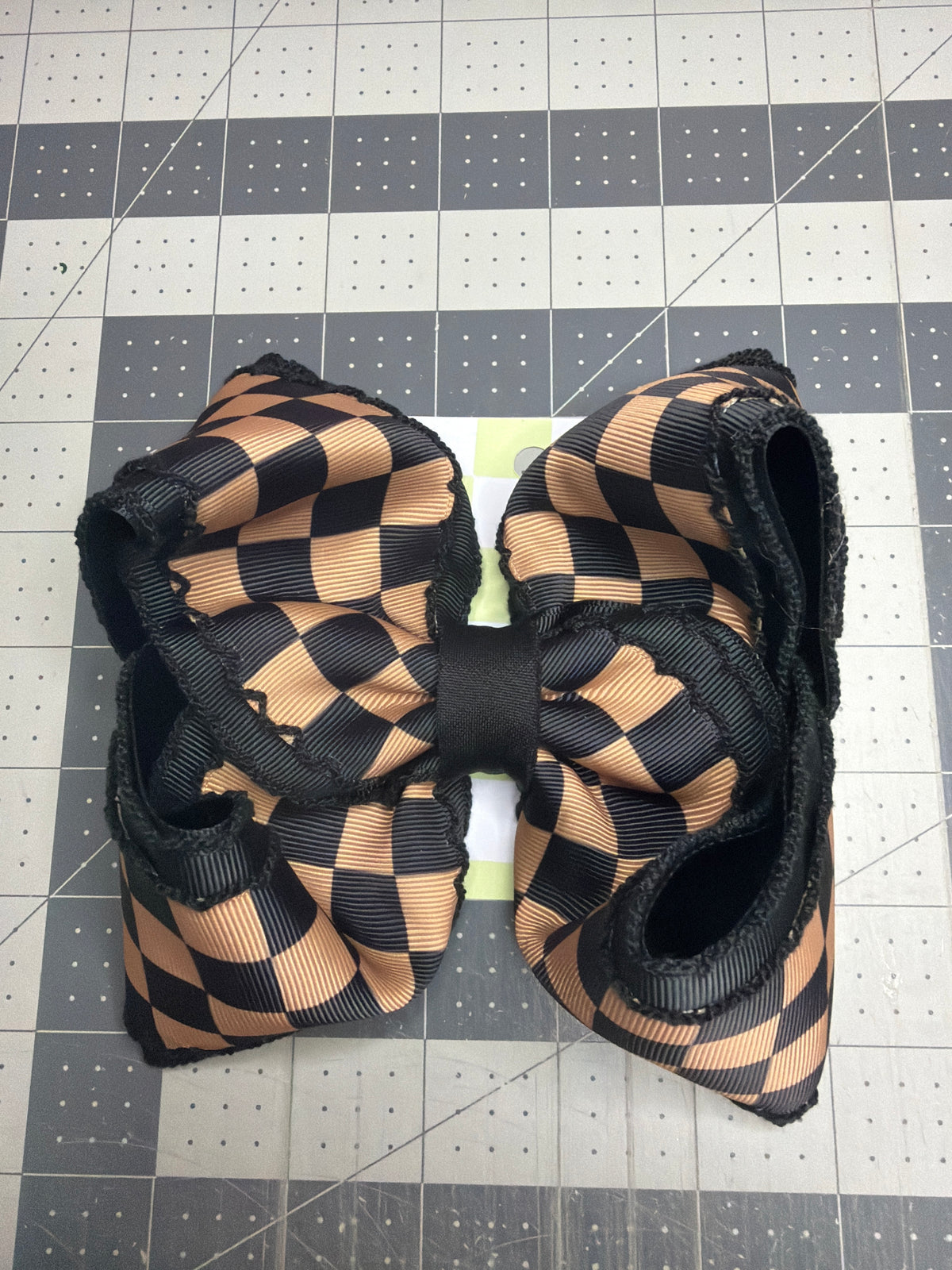 Checkered tan