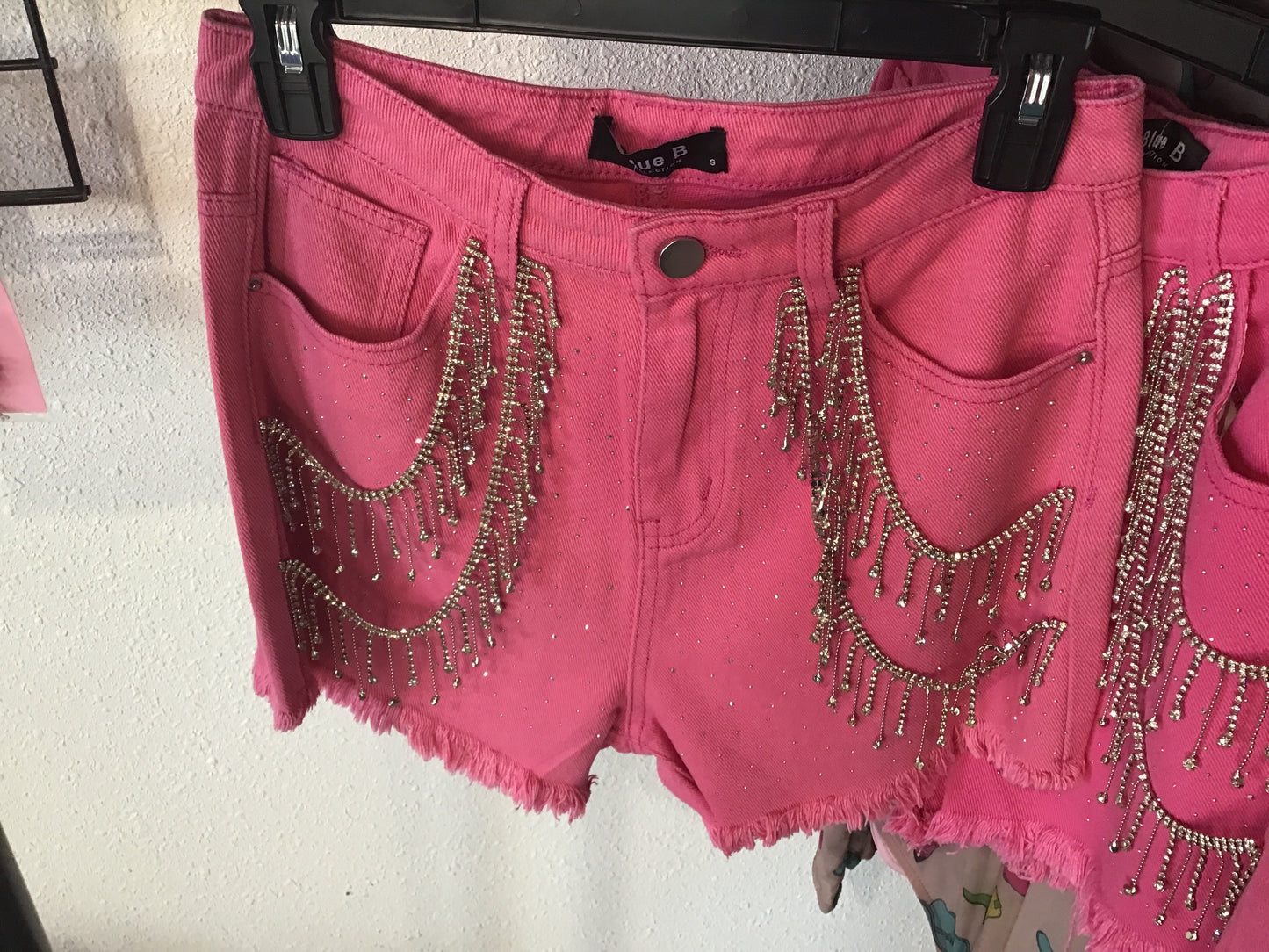 Rhinestone Pink Shorts