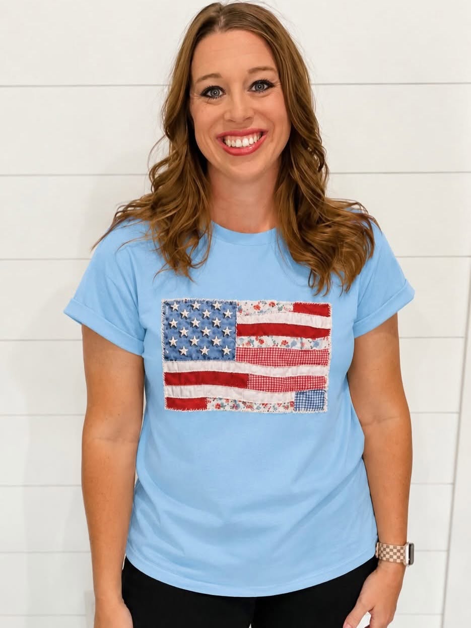 Patchwork Flag Tee