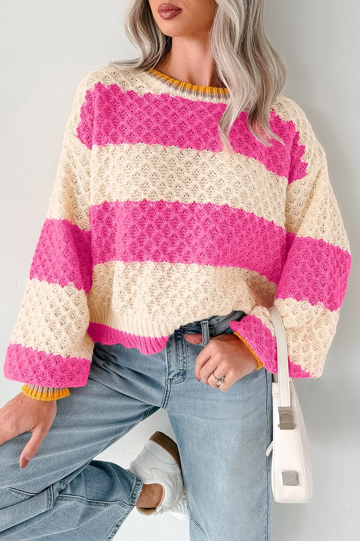 RASPBERRY CREAM SWEATER