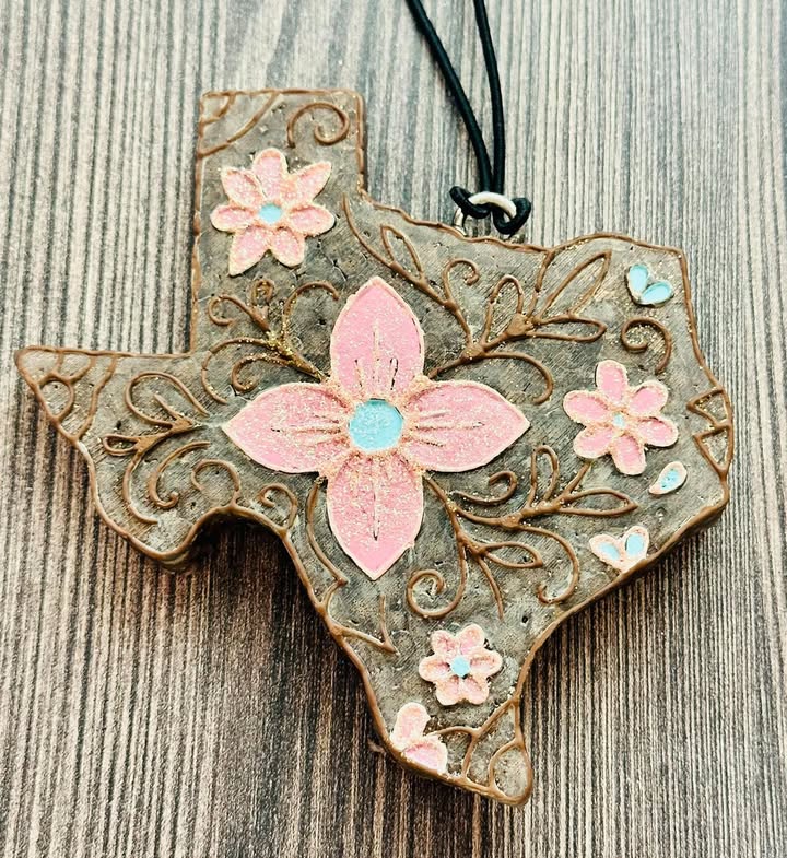 Floral TX- Leather