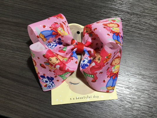 Strawberry Girl Bow