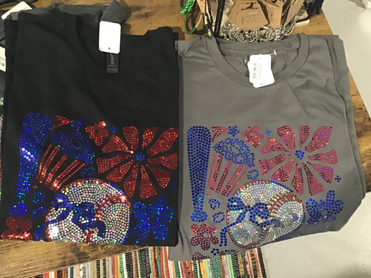 Baseball Floral Spangle