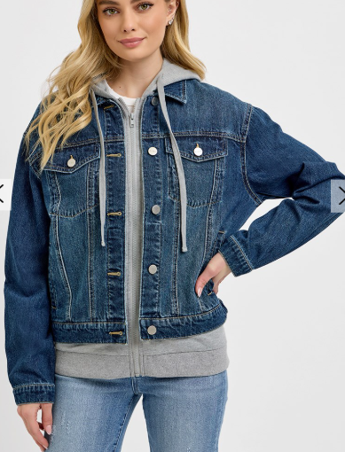 Oversized Dark Hoodie Jacket