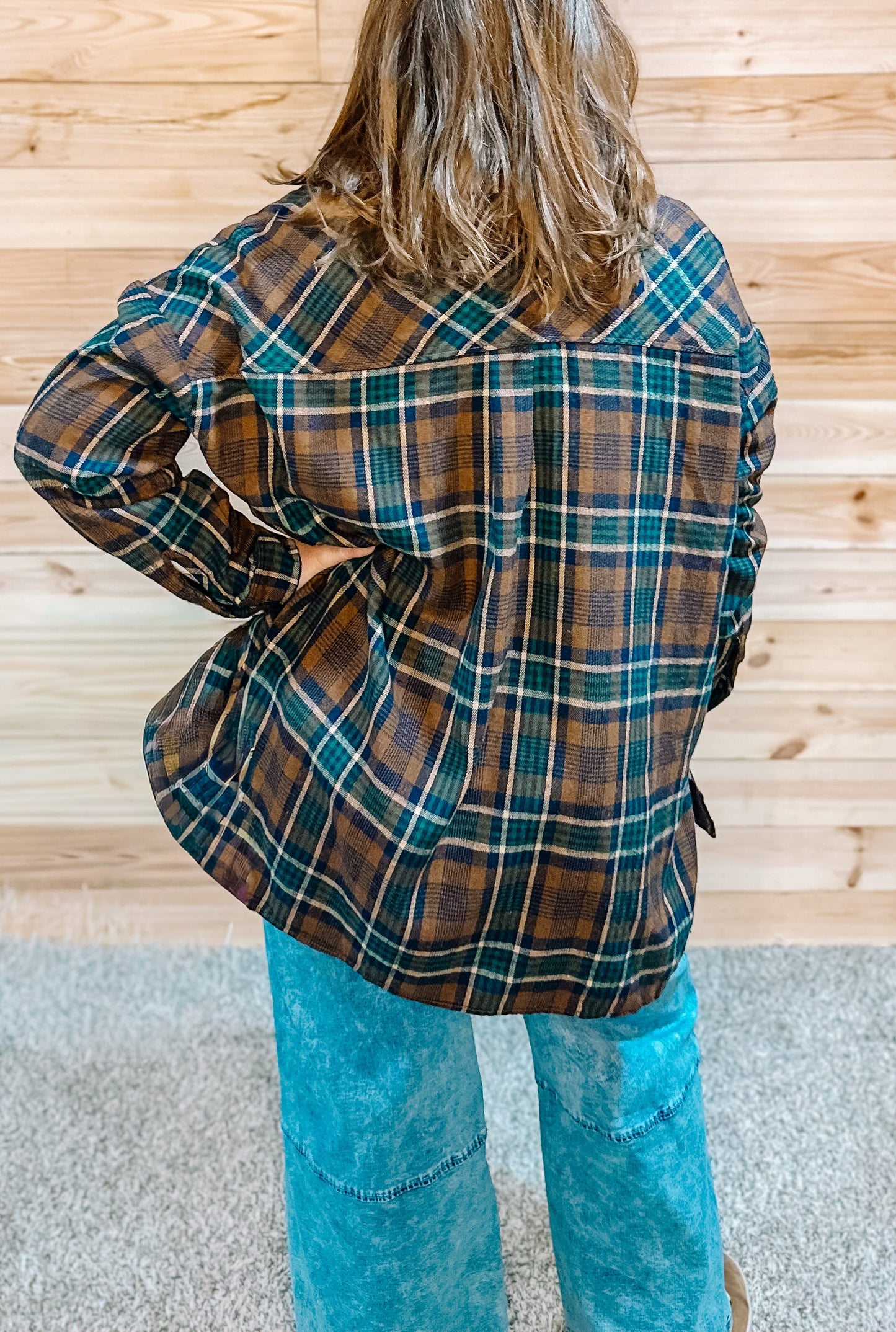 KAILEY PLAID BUTTON UP