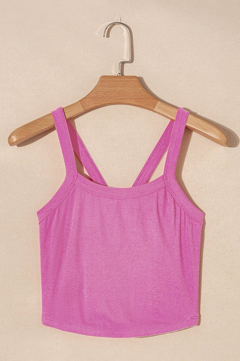 PINK CROPPED CAMI