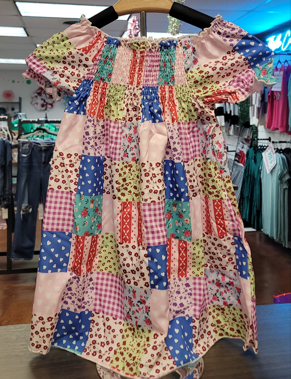 Girls Patchwork Dress
