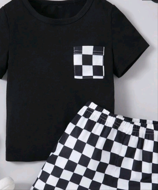 Boys Checkered Set