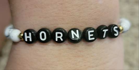 Hornets Beaded Bracelet