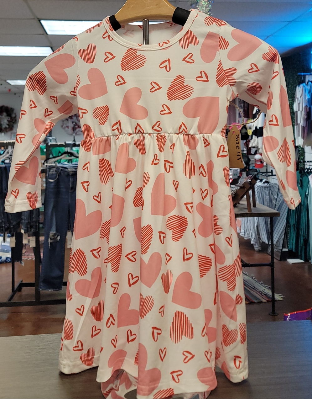 Girls Heart Dress Size 4