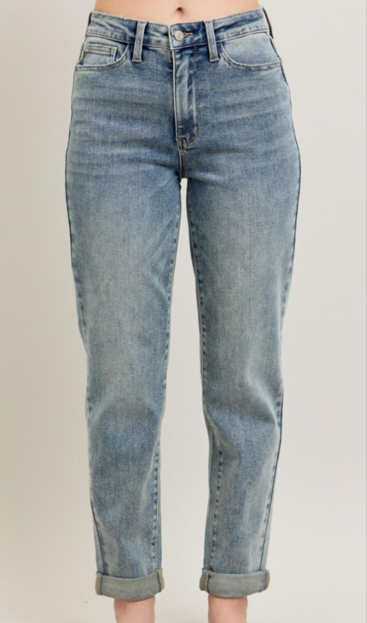 Judy Blue Cuff Boyfriend