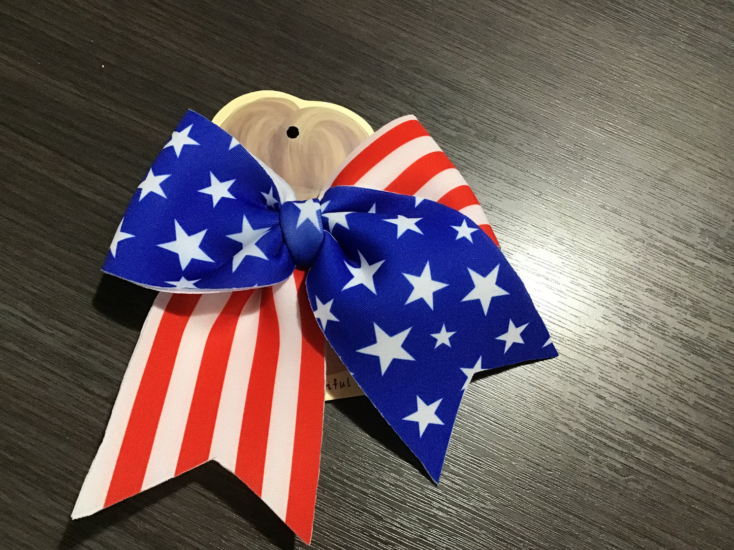 Large Flag Fabric Bow