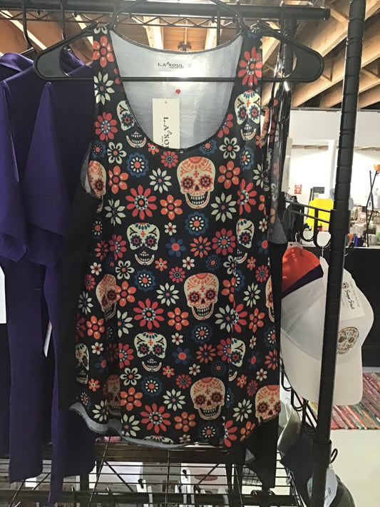 Black Sugar Skull Tank