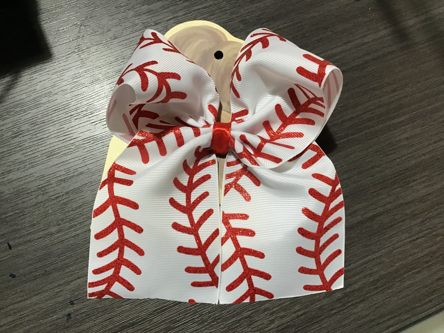Glitter Baseball Long Bow