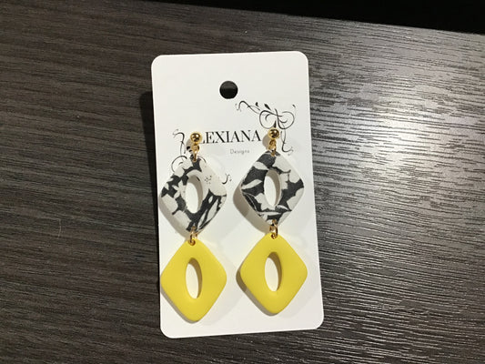 Yellow/Blk Hallow Diamond