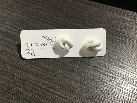 White Knot Stud