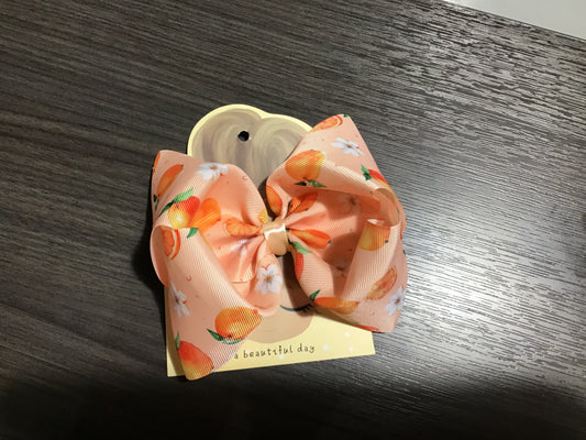 Orange Flower Bow
