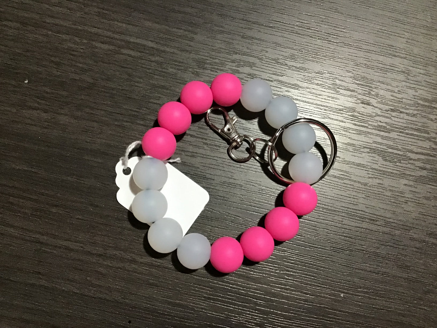 Pink/Clear Wristlet