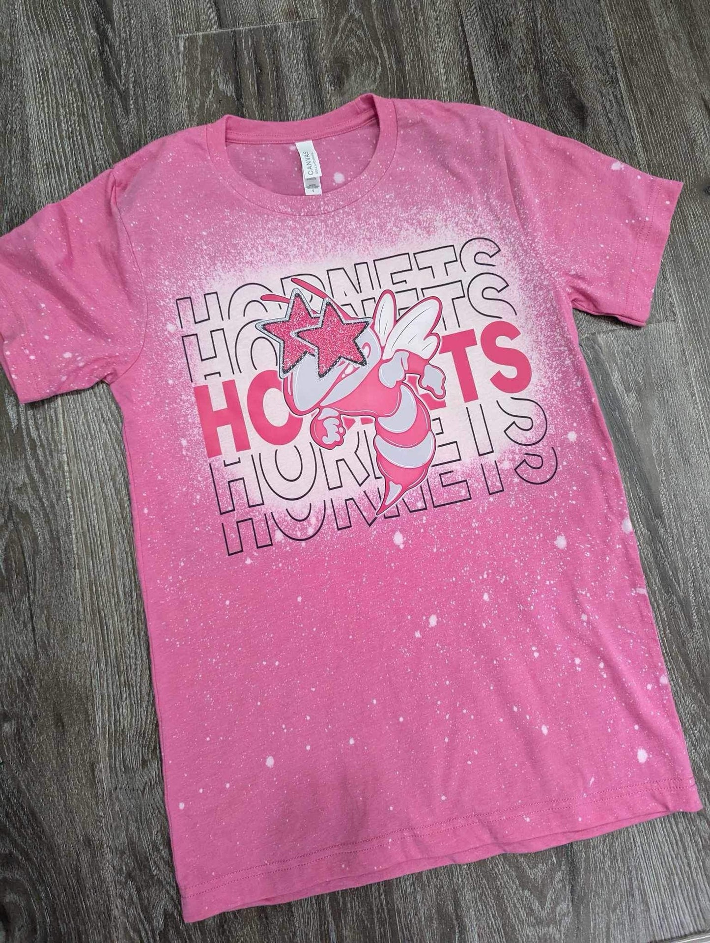 Hornets Bleached Pink Tee