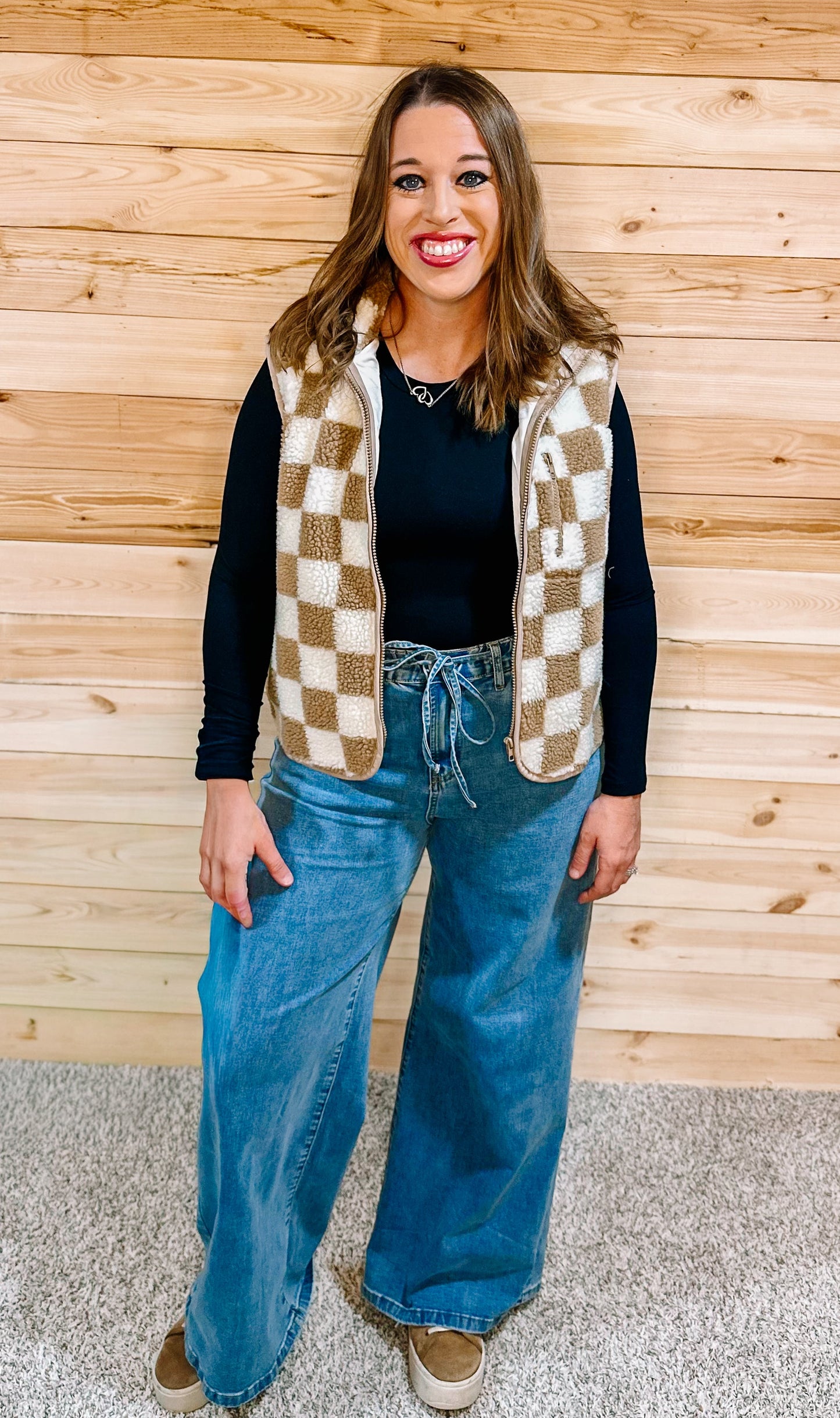 CHECKERED VEST
