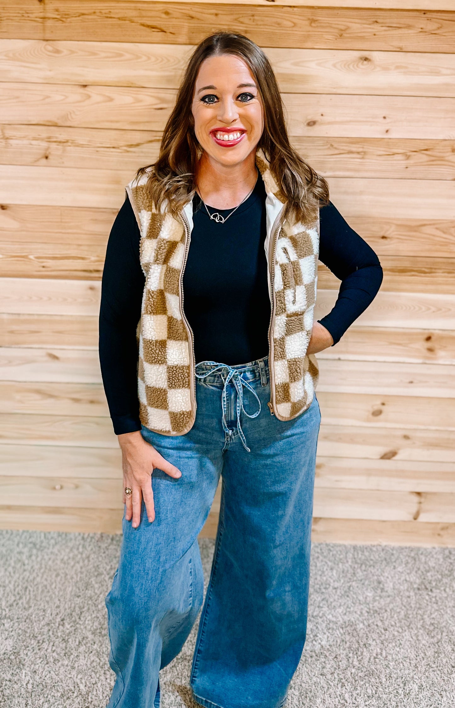 CHECKERED VEST
