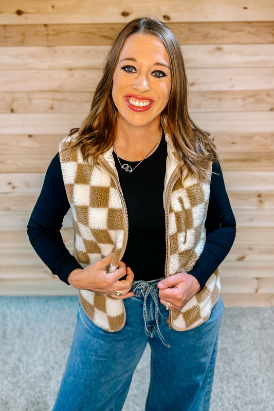 CHECKERED VEST