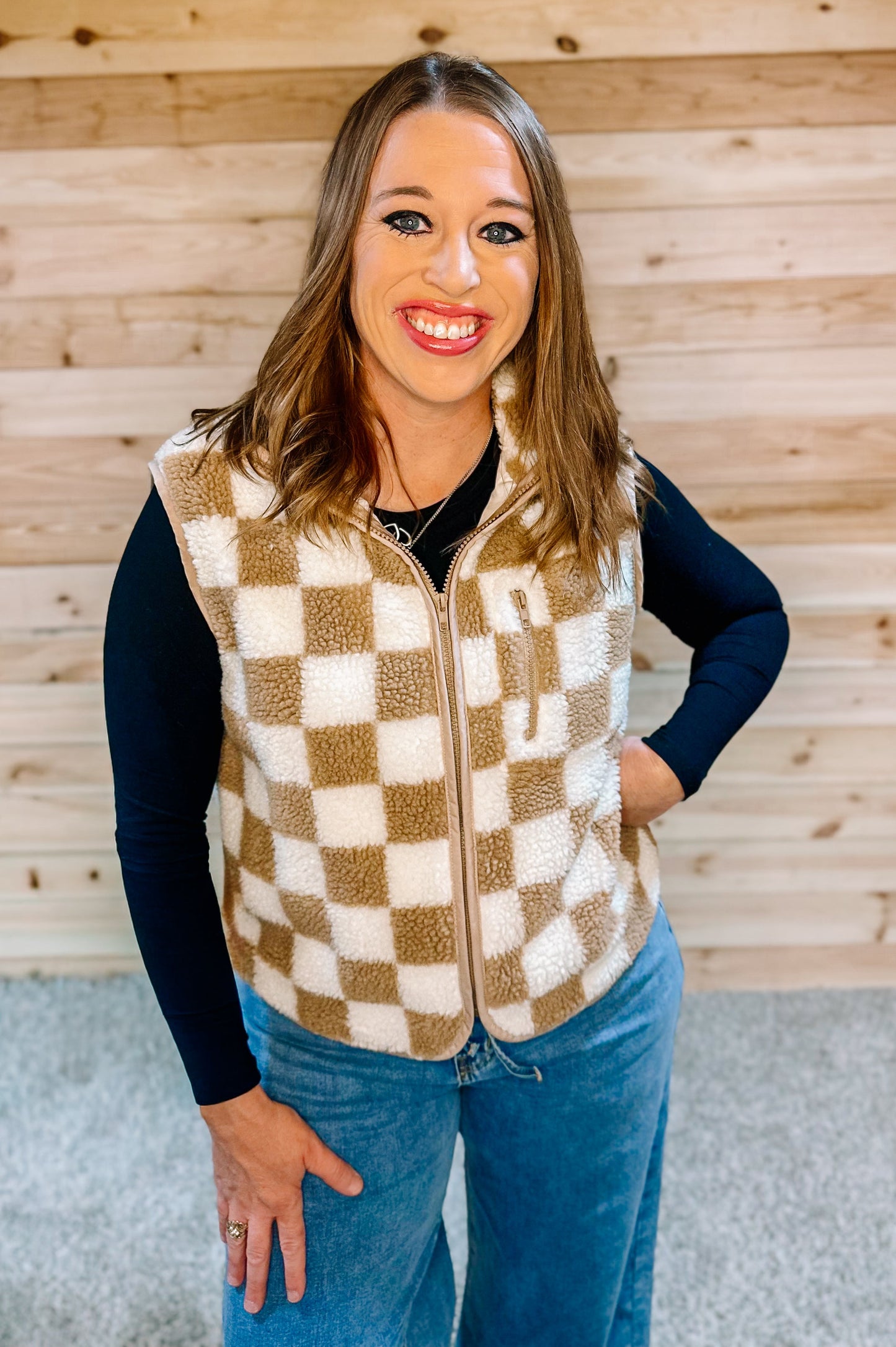 CHECKERED VEST