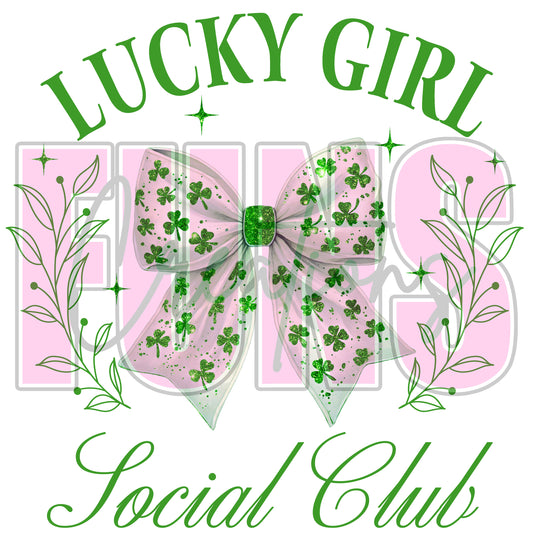 Lucky Girl Social Club DTF Transfer
