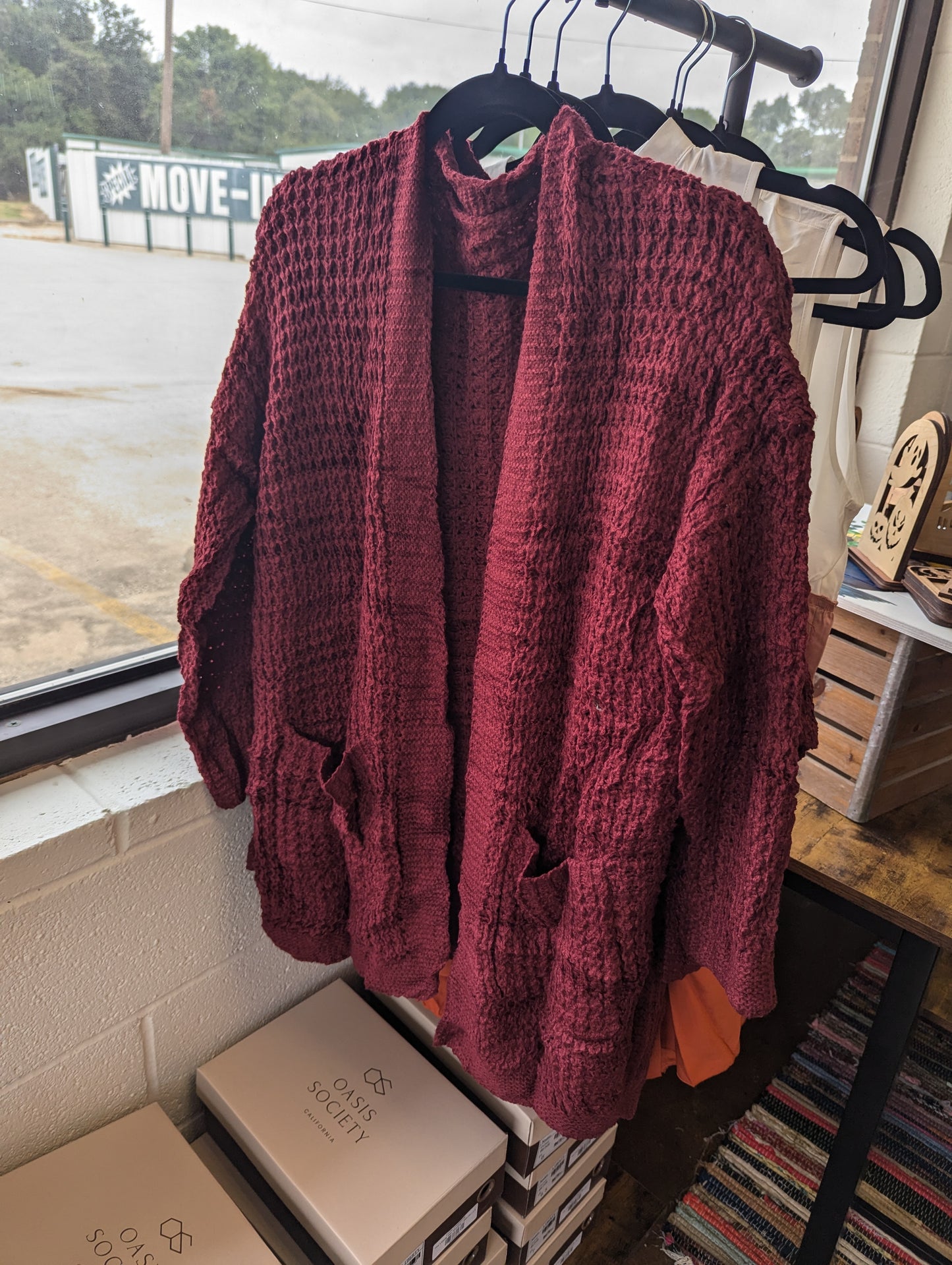 Wine Cardigan