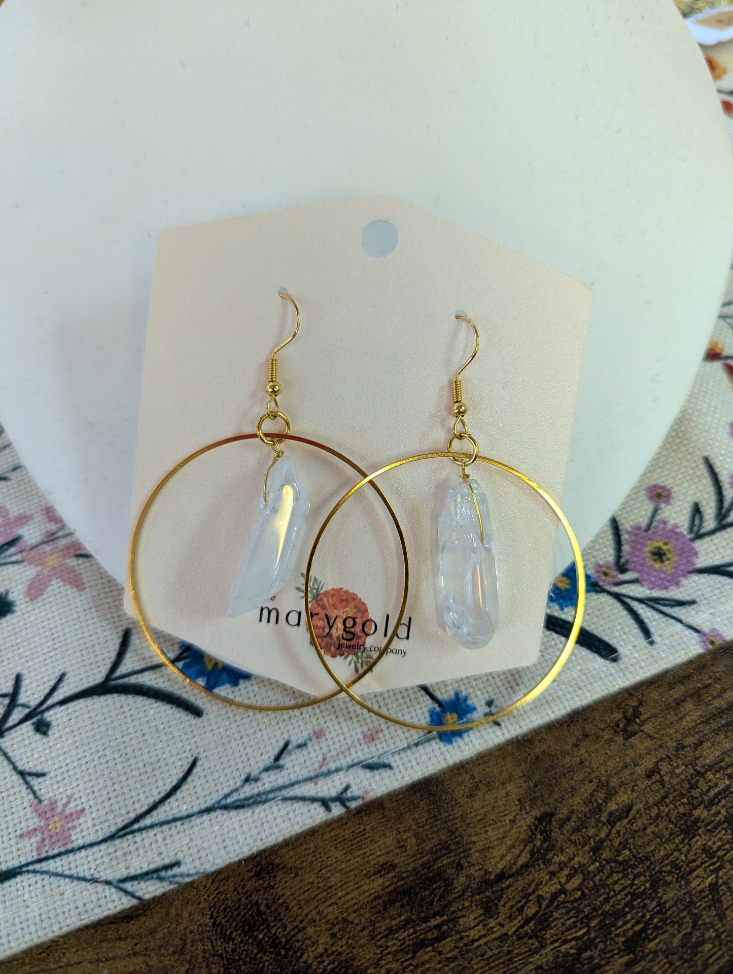 Crystal Quartz Dangle E043