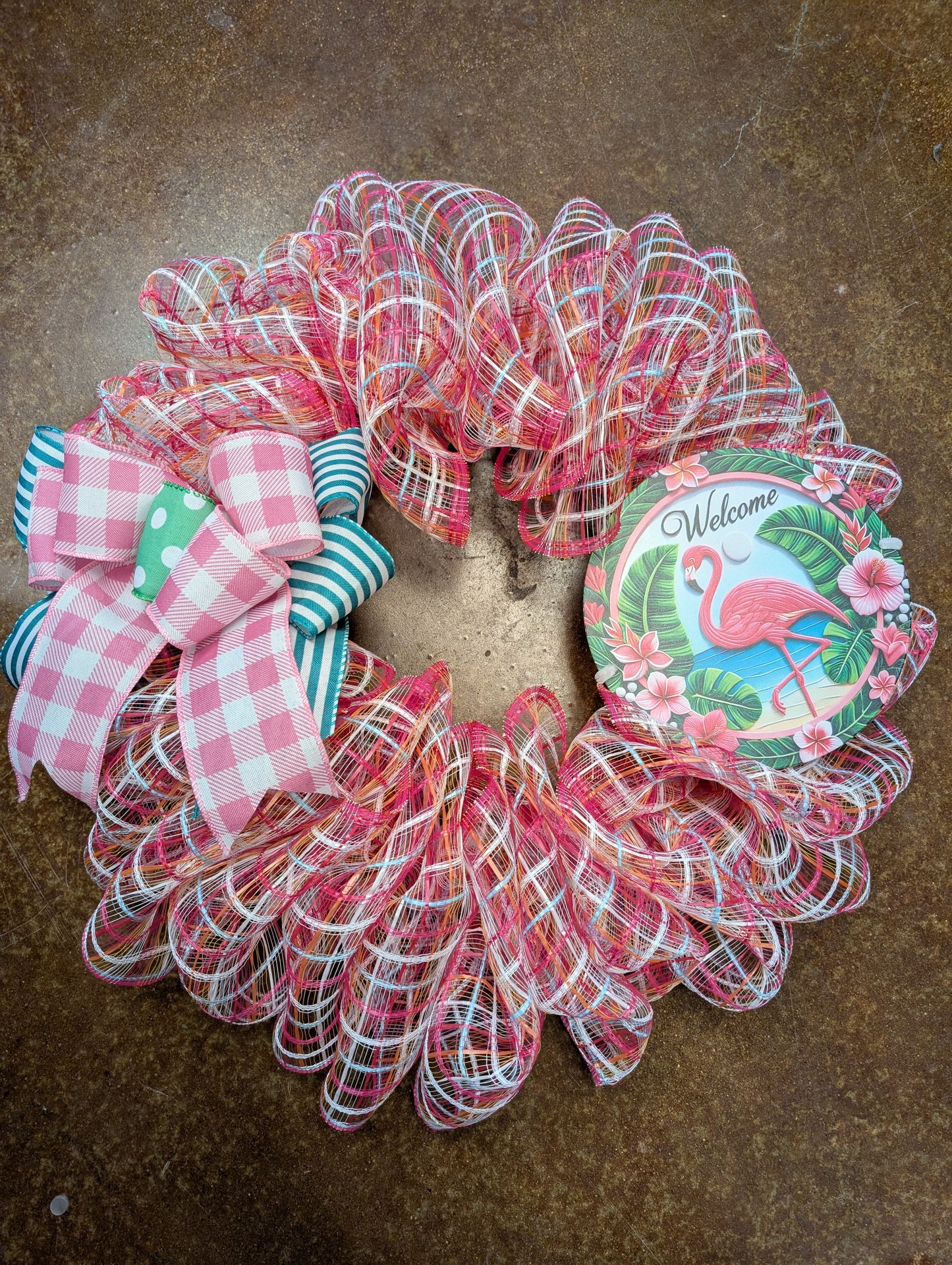 Flamingo Wreath