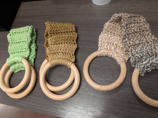Crochet Double Ring Towel Holder