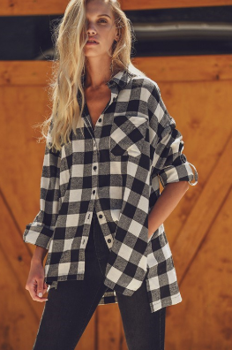 Buffalo Plaid Oversized Shirt