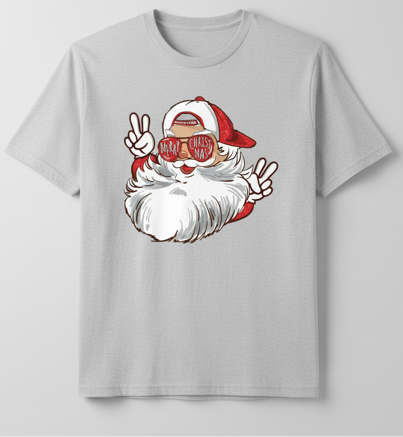 Santa Peace Hands