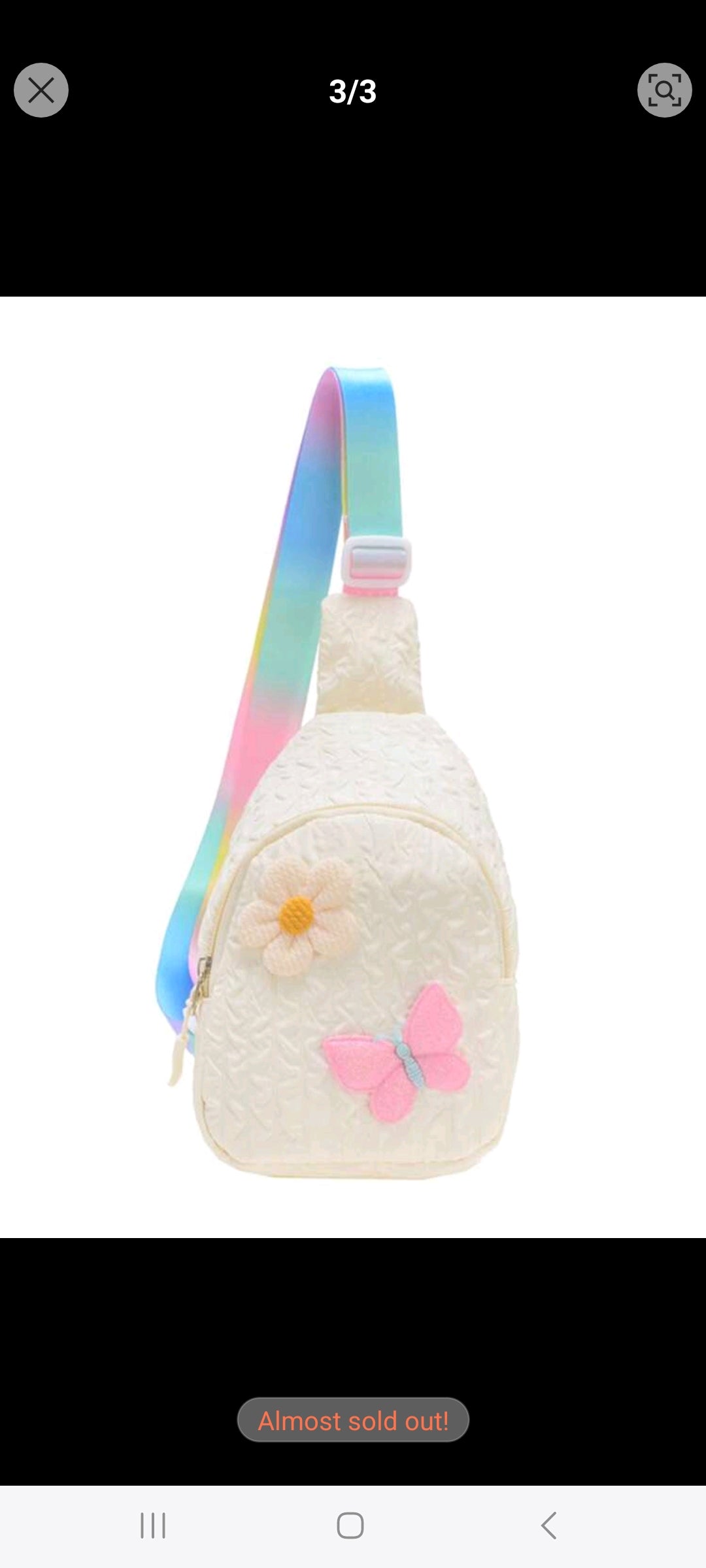 Girls Flower Crossbody