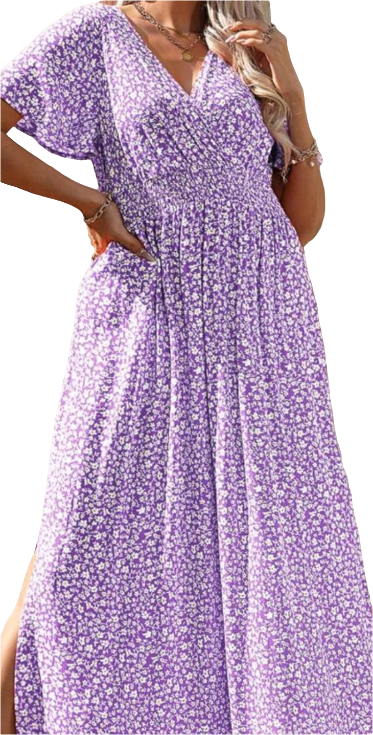 Plus Size Floral Dress