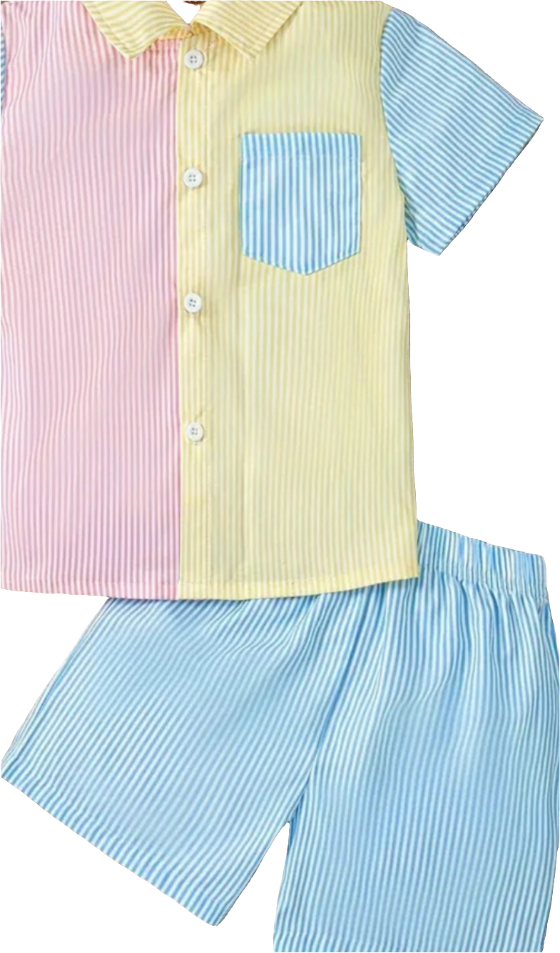 Boys Color Block Set