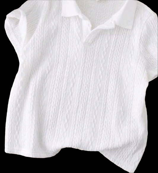 Boys White Polo